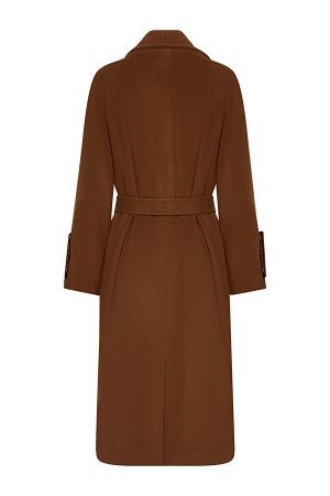 ΠΑΛΤΟ misto cashmere μακρύ με ζώνη IS… IS... & ARGILOS